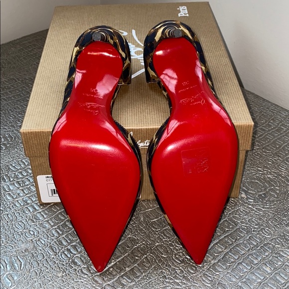 Louboutin Iriza 100 Soie Leo - Picture 6 of 6